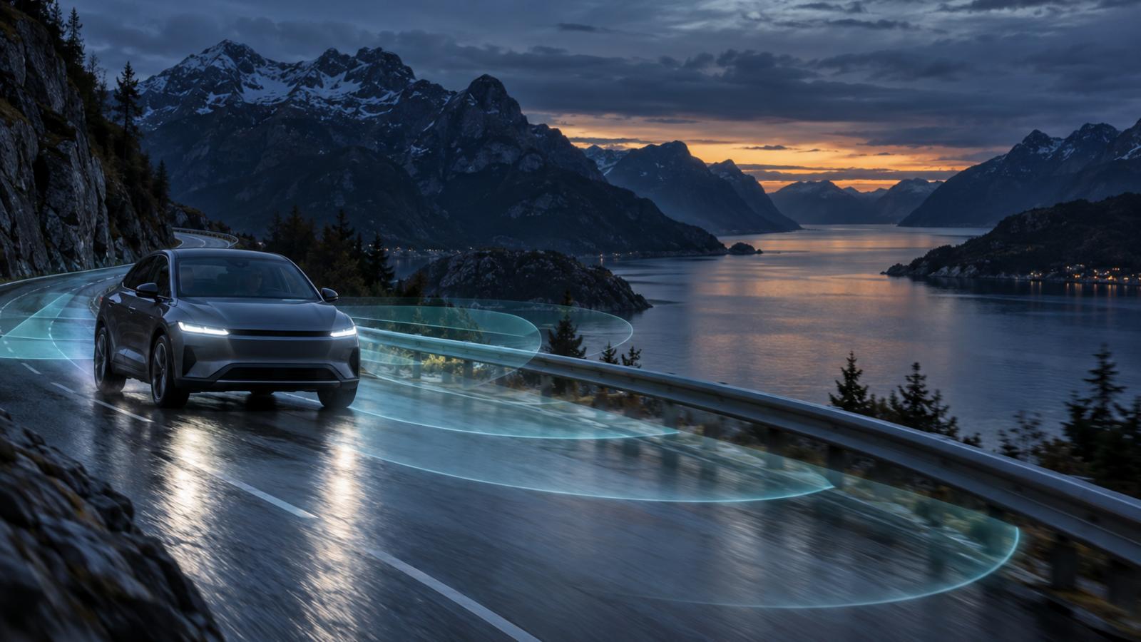 Teslas avanserte førerstøtte er ikke tillatt på norske veier før EU eventuelt godkjenner den. Illustrasjon: KI-generert.
