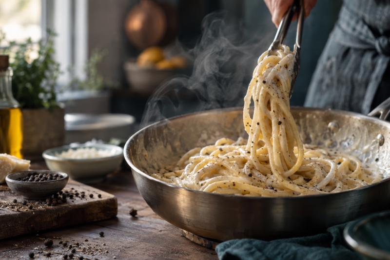Cacio e pepe-oppskrift fra fysikerne: stivelsesregelen som fjerner klumpene – til Verdens pastadag