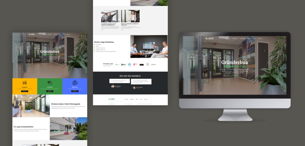 Ny hjemmeside for Moelv Næringspark utviklet av essdesign